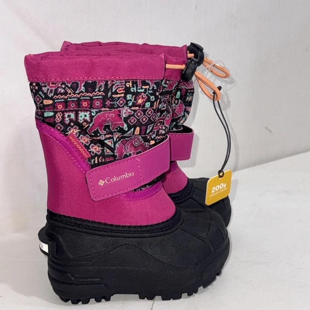 Columbia Girls' Baby Toddler Youth Powderbug Plus II-K Snow Boots Size 6